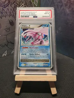 2008 POKEMON DIAMOND & PEARL BLACK STAR PROMO #DP18 PALKIA LV.X-HOLO PSA 8 - Image 1