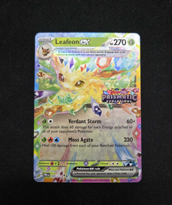 Leafeon EX Prismatic Evolutions Stamped Promo 006/131 Pokemon 2025 - Image 1