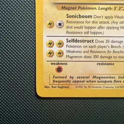 Pokemon Vintage Non-holo Rare Magneton 26/62 WoTC 1999 - Image 5