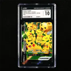 CGC 10 GEM MINT 2021 Pokemon CHN Pikachu V-UNION 027/028 RRR - Image 1