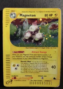 Pokemon Card Magneton H18/H32-Holo Skyridge ENG-Played - Image 1
