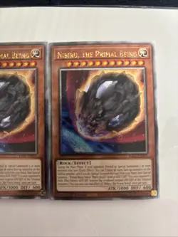 Yugioh! NM Nibiru, the Primal Being RA01 EN015 Quarter Century Secret Rare x2 - Image 3