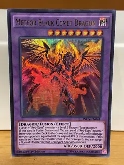 Meteor Black Comet Dragon - INOV-EN041 - Ultra Rare - 1st Edition - LP - Image 1