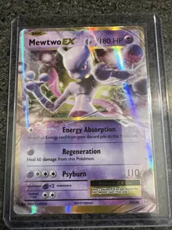 Mewtwo EX TCG Holo Ultra Rare Card Evolutions 52/108 NM Condition Pokemon - Image 1