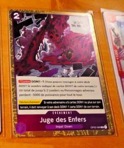 ONE PIECE CARD GAME RARE HOLO CARTE FRANCAISE OP02-089 FR JCC MINT - Image 1