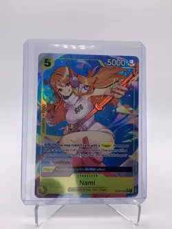 Nami (Parallel) OP08-106 (SR*) One Piece Two Legends Foil NM - Image 1