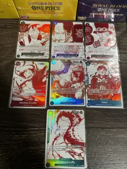 One Piece 3rd Anniversary Treasure Campaign Promo Set of 7 Cards English OP13 - Image 1