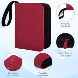 1 Pocket Toploader Binder 40 Pockets One Pocket Mini Trading Card Album,Diamond - Image 3