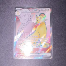 Pokemon Team Rocket's Persian EX SV10 219/182 Holo English Single Card - Image 1