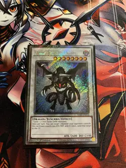 Yu-Gi-Oh! Dark End Dragon Platinum Secret Rare Card RA03-EN216 - Image 1