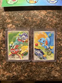 Bulbasaur and Squritle First Partner Promo Cards: 037, 039 (With Sticker Set) - Image 1