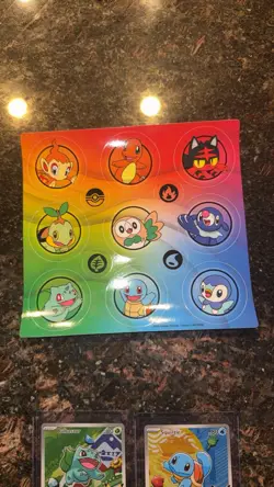 Bulbasaur and Squritle First Partner Promo Cards: 037, 039 (With Sticker Set) - Image 3