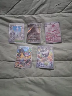 Pokemon Full Art Card Lot Of 5 All Pack Fresh - Image 1