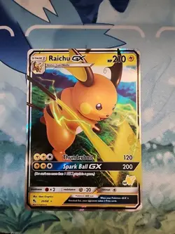 Raichu GX 20/68 GX Hidden Fates Set ULTRA RARE Pokemon Card NM - Image 1