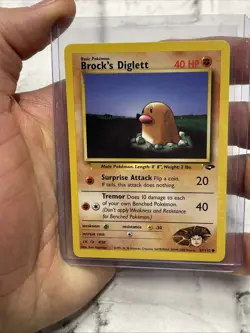 Pokemon Brock's Diglett 67/132 Gym Challenge Regular Common Pokemon Card NM/MT - Image 1
