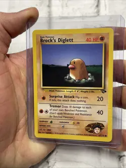 Pokemon Brock's Diglett 67/132 Gym Challenge Regular Common Pokemon Card NM/MT - Image 2