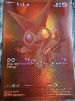 Victini 172/086 (Red Victini) White Flare Pokemon Card English BWR - Image 1