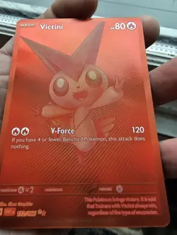 Victini 172/086 (Red Victini) White Flare Pokemon Card English BWR - Image 4
