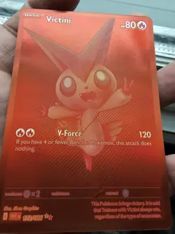Victini 172/086 (Red Victini) White Flare Pokemon Card English BWR - Image 5