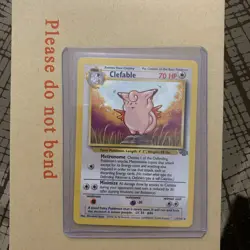 Pokemon TCG Clefable Jungle Card 17/64 Regular Rare, LP Condition - Image 1