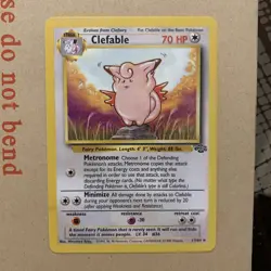 Pokemon TCG Clefable Jungle Card 17/64 Regular Rare, LP Condition - Image 2