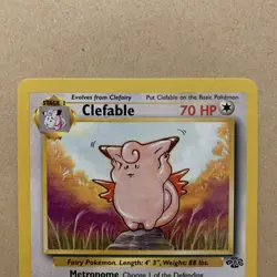 Pokemon TCG Clefable Jungle Card 17/64 Regular Rare, LP Condition - Image 3