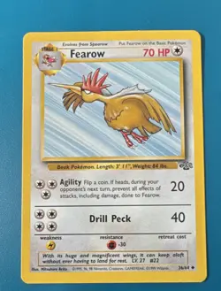 Fearow 36/64 – Jungle Set – Pokemon Card – Uncommon – English – WOTC - Image 1