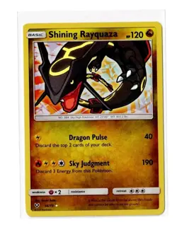 Pokemon Card Shining Rayquaza Sun & Moon Shining Legends 56/73 296 💎Mint💎 - Image 1