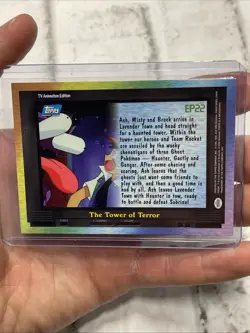Topps EP22 The Tower of Terror Pokemon Card Blue Logo NON Holo Foil NM Near Mint - Image 3