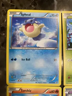Pokemon 2015 Primal Clash 4 Cute Cards Spheal Lotad Torchic Nidoran - Image 4