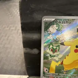 Pokemon Pikachu Full Art Promo Holo 004/004 Sm0 Pikachu's New Friends Basic Card - Image 2