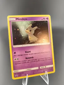 Pokemon TCG Mimikyu SM29 Sun & Moon Black Star Promo Holo Rare Card NM - Image 1