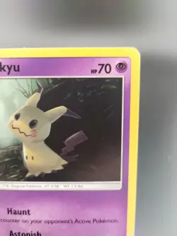 Pokemon TCG Mimikyu SM29 Sun & Moon Black Star Promo Holo Rare Card NM - Image 2