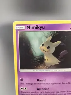Pokemon TCG Mimikyu SM29 Sun & Moon Black Star Promo Holo Rare Card NM - Image 3