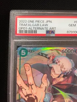 2022 PSA10 TRAFALGAR LAW OP01-047 Alternate Art ONE PIECE CARD Japanese BANDAI - Image 4