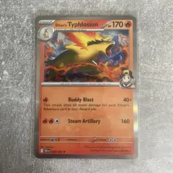 Pokemon Destined Rivals Ethans Typhlosion Holo Card 034/182 NM - Image 1