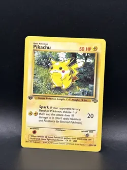 1st Edition Pikachu - Jungle - #60/64 - Vintage Pokemon Card 1999 WOTC - Image 1
