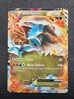 Pokemon White Kyurem EX Card 96/135 Plasma Storm Ultra Rare - Image 1