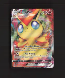 Victini VMAX 022/163 Battle Styles Ultra Rare Holo Pokemon Card LP - Image 1