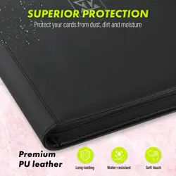 1000+ Trading Card Binder 16 Pocket Zip Card Collection Binder Card Album Com. - Image 2