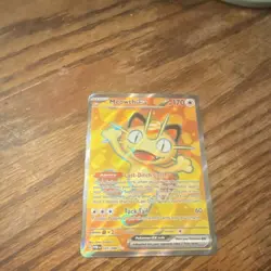 Pokemon Meowth EX Full Art 107/088 170 HP 60 Attack Rare Basic English Card - Image 1