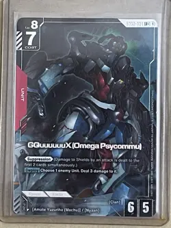 Gundam Card Game GD 03–034LR Plus QuuuuuuX Omega Psycommu - Image 1