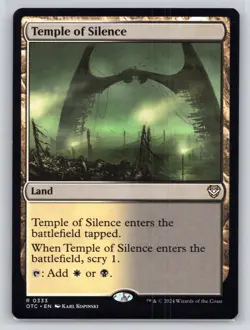 MTG NM Normal Temple of Silence 333 R Commander: Outlaws of Thunder Junction - Image 1