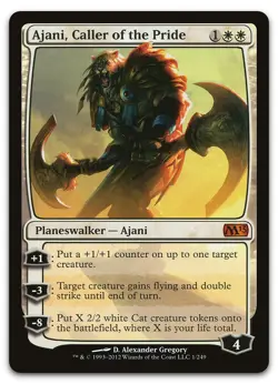 Ajani, Caller of the Pride #1 (NM) Magic 2013 M13 Magic MTG - Image 1