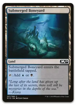 Submerged Boneyard #257 (NM) Core Set 2019 M19 Magic MTG - Image 1