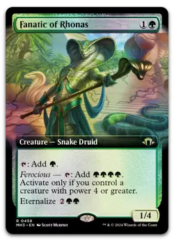 Fanatic of Rhonas (Extended Art) #458 (Foil) NM Modern Horizons 3 MH3 Magic MTG - Image 1