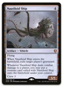 Nautiloid Ship #328 (NM) Baldur's Gate CLB Magic MTG - Image 1