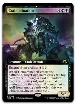 Crabomination (Extended Art) #452 (Foil) (NM) Modern Horizons 3 MH3 Magic MTG - Image 1