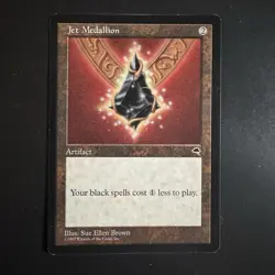 Magic the Gathering Jet Medallion Tempest Lightly Played LP MTG - Image 1