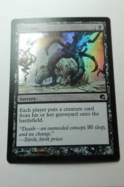 MTG Exhume x1-Foil -Premium Deck Series: Graveborn-Lightly Played - Image 1